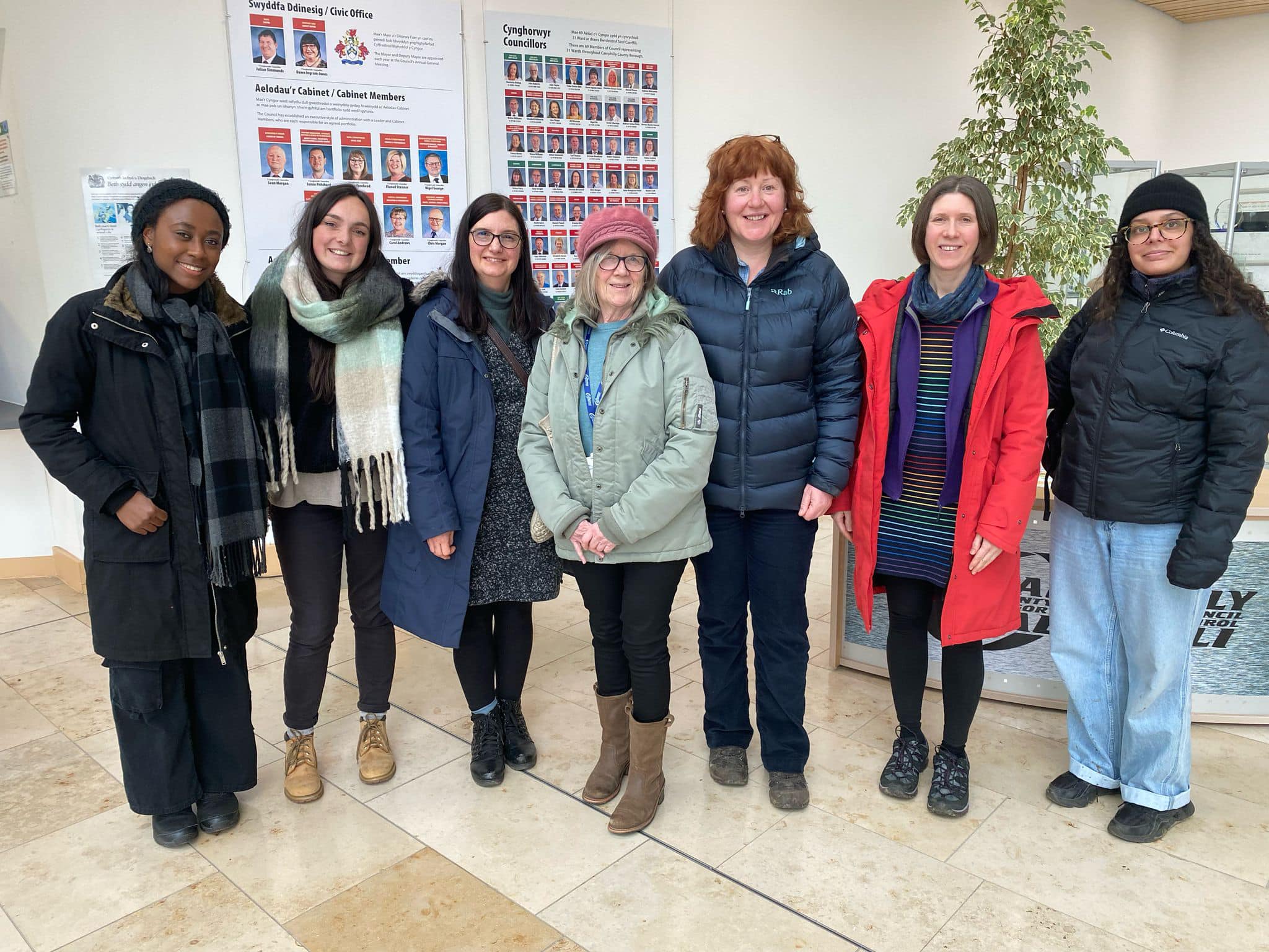 Friends of the Earth Cymru staff meet Caerphilly councillors