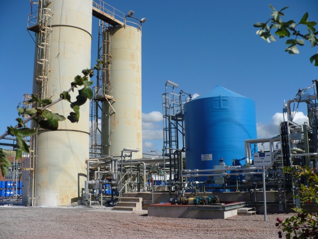 Site of the Monsanto chemical factory in Newport, which is still operating, now owned by Eastman