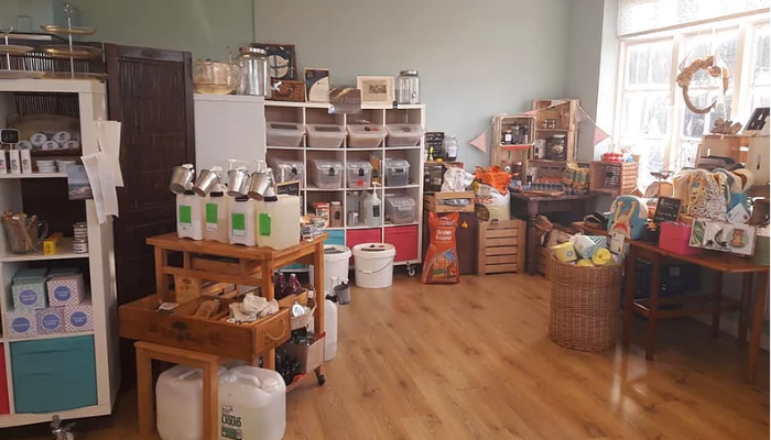 Inside of a zero waste shop