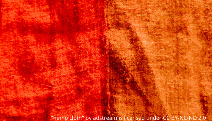 Orange hemp cloth