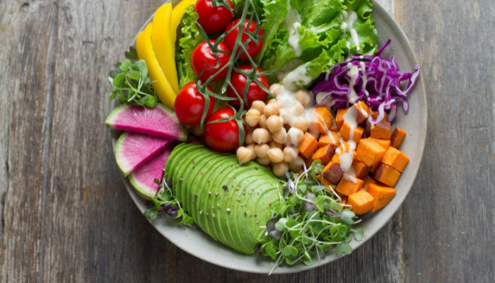 Picture of a plate of healthy food
