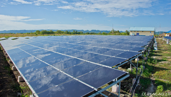 Picture of solar panels