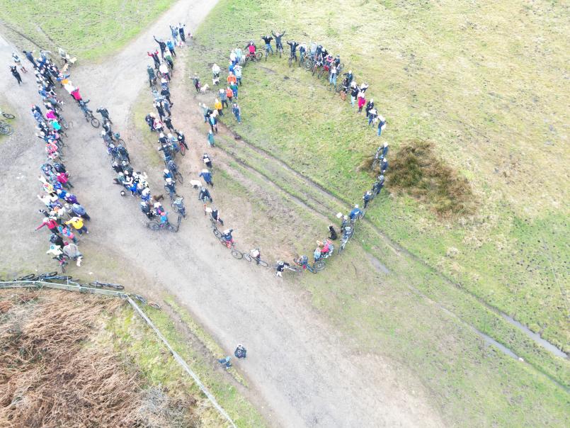 On Sunday 18th Feb different users of the park gathered for a rally