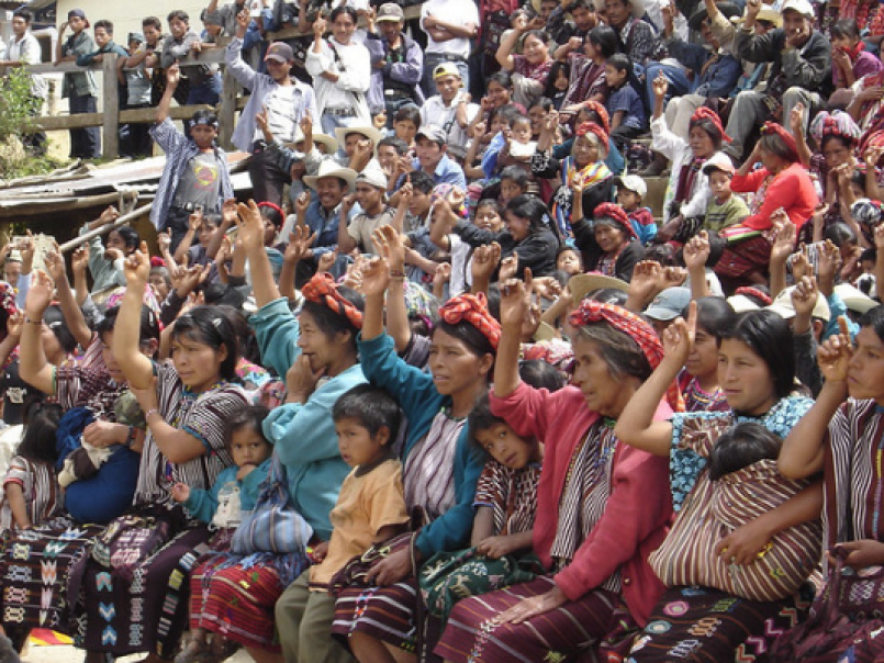 Picture of people at a rally