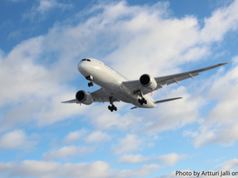 Plane in sky