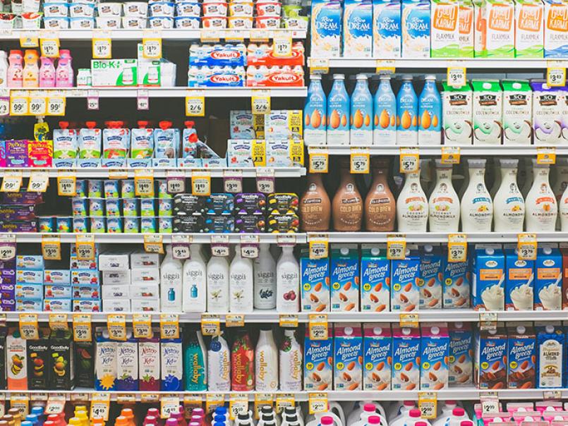 Picture of supermarket shelf