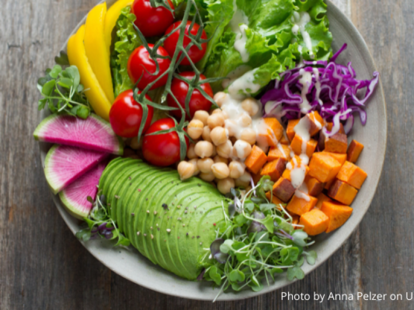 Plate of salad