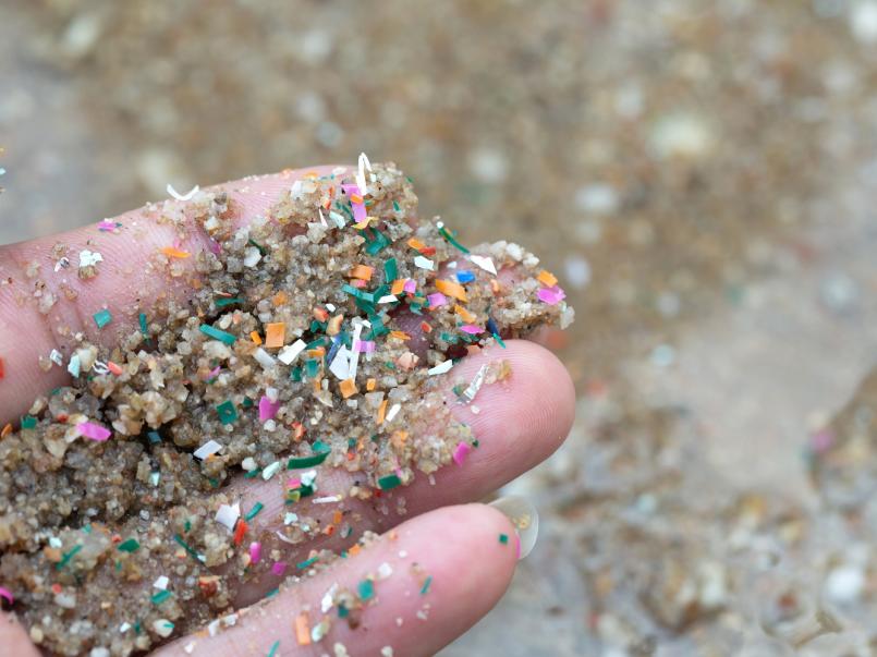 Picture of microplastics