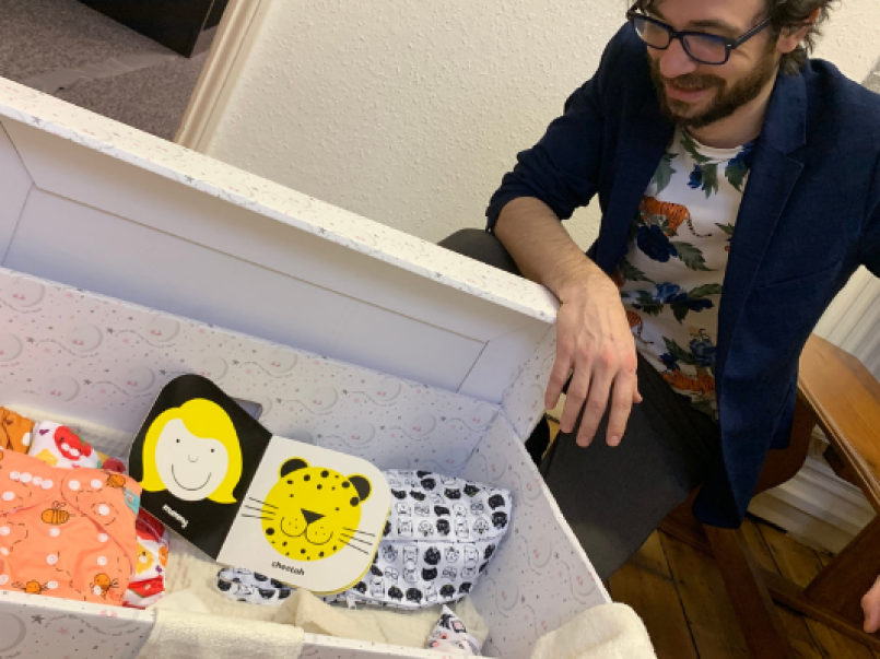 Picture of a sustainable baby box