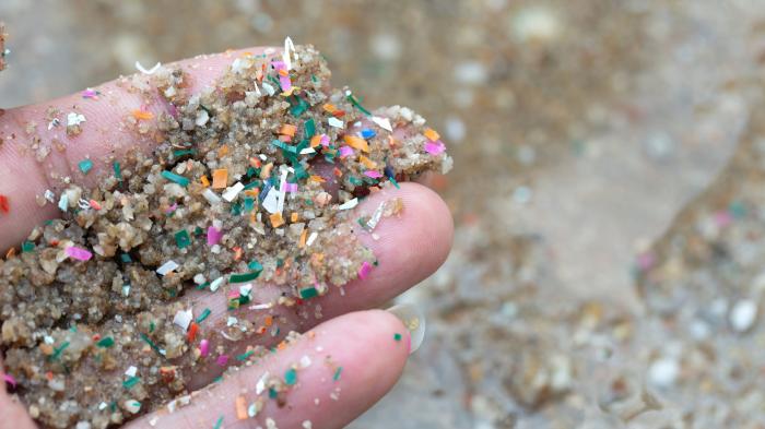 Picture of microplastics